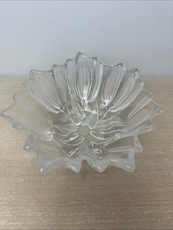 Mikasa Other - Mikasa Walther “Sylvia” clear and frosted Tulip Crystal Bowl